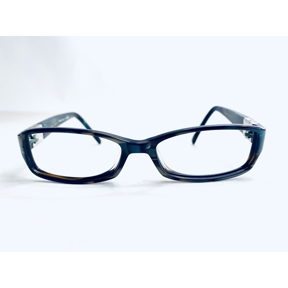 Kate Spade Pearl Brown Blue Tortoise Rectangular Eyeglasses Italy 0IC8 51 16 130